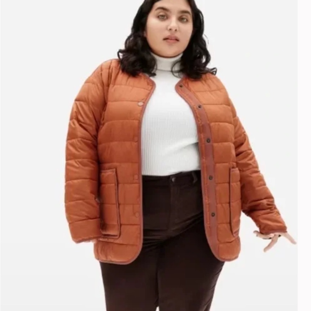 Everlane ReNew Liner Jacket Orange